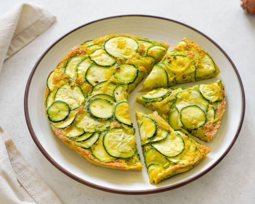 Breakfast recipes for longevity. Zucchini Frittata.